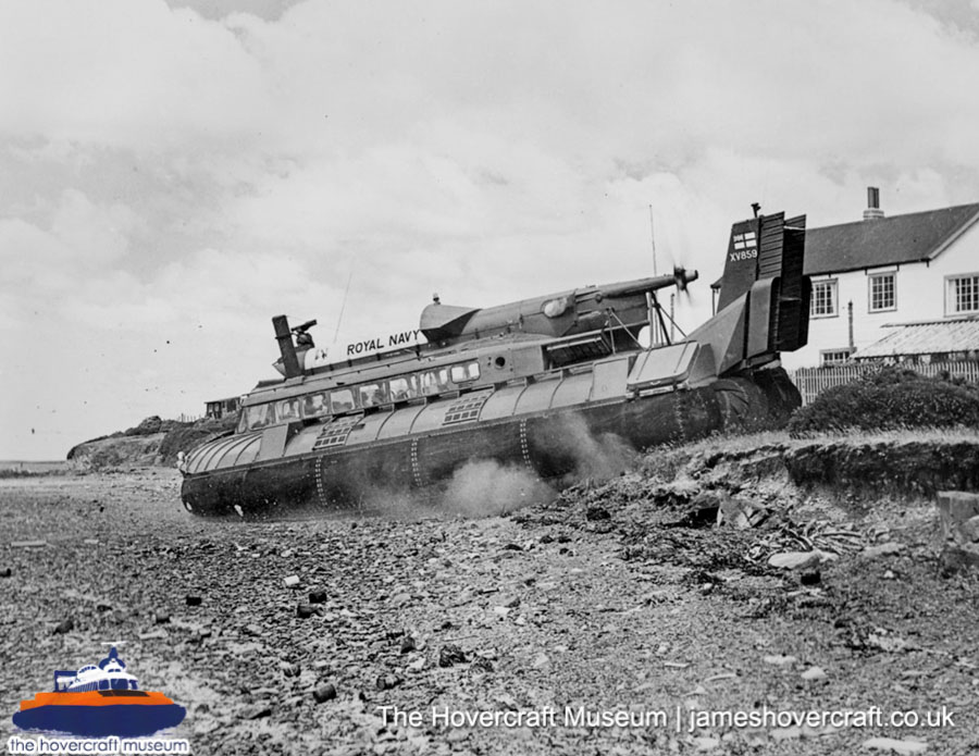 SRN6 with the Royal Navy -  (credit: The Hovercraft Museum Trust).